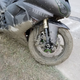 Illustration for article titled Stealth Motorcycle Ditched in Wet Concrete on Michigan Highway